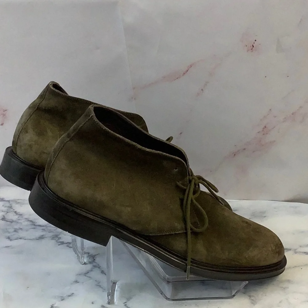 Adam Derrick Men's Olive Suede Chukka Boots Size 7.5